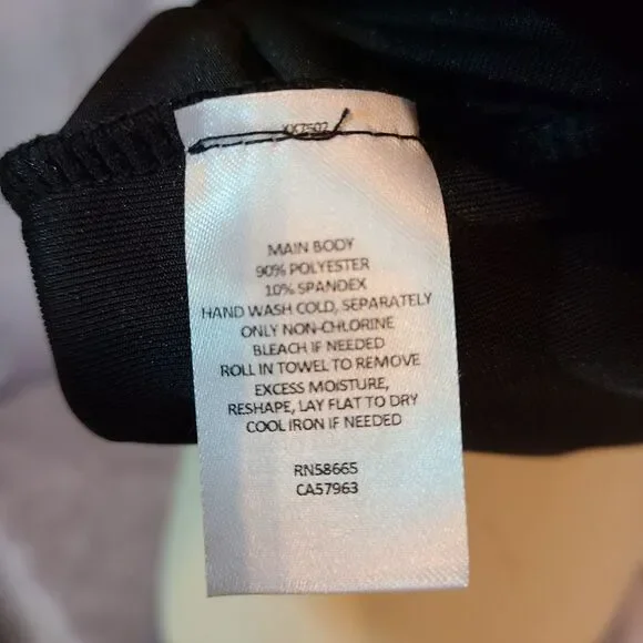 ‎Halogen Black Velour Bubble Sleeve Top - Picture 4 of 5